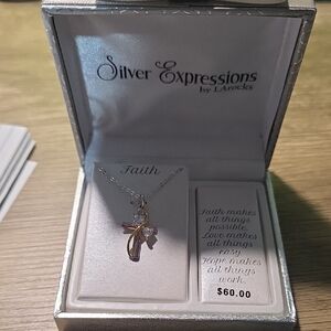 Silver Expressions Faith Necklace